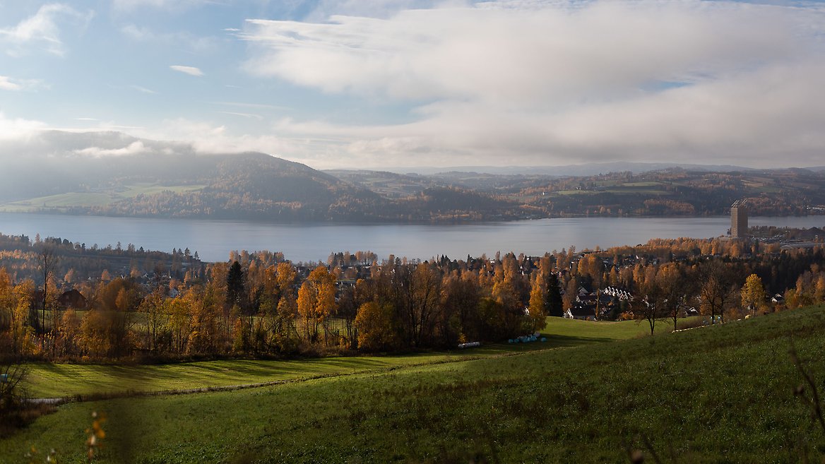 Utsikt over Brumunddal
